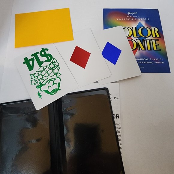 Color Monte Card Trick by Emerson & West - Original USD or EURO version - Picture 6 of 6